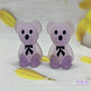 Resin with accessories, bow tie, phone case, hairgrip, accessory, with little bears