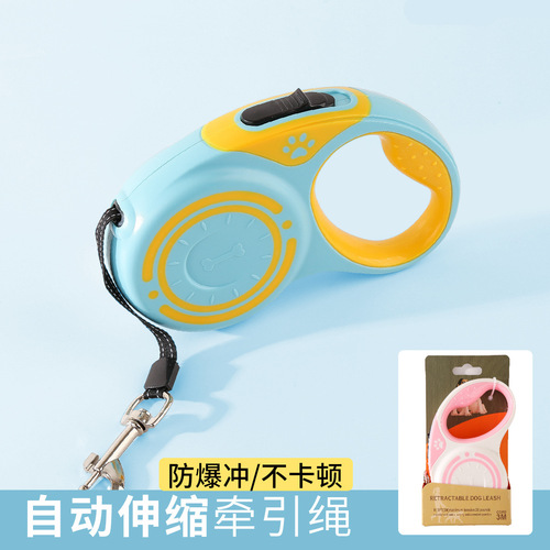 3m & 5m Dog Leash, Automatic Retractable Leash for Teddy Dogs, Pet Supplies—Wholesale for Small to Medium-Sized Outdoor Dogs