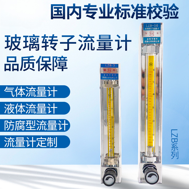 余姚银环玻璃转子流量计浮子LZB-2/3/4/6/10水液气体氧氢氮氨定