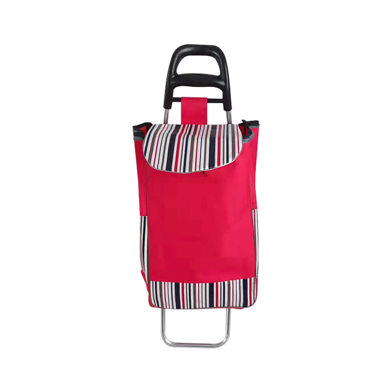 大湾把pu轮家用购物布兜车-买菜车小拉车家用牛津纺折叠购物拖