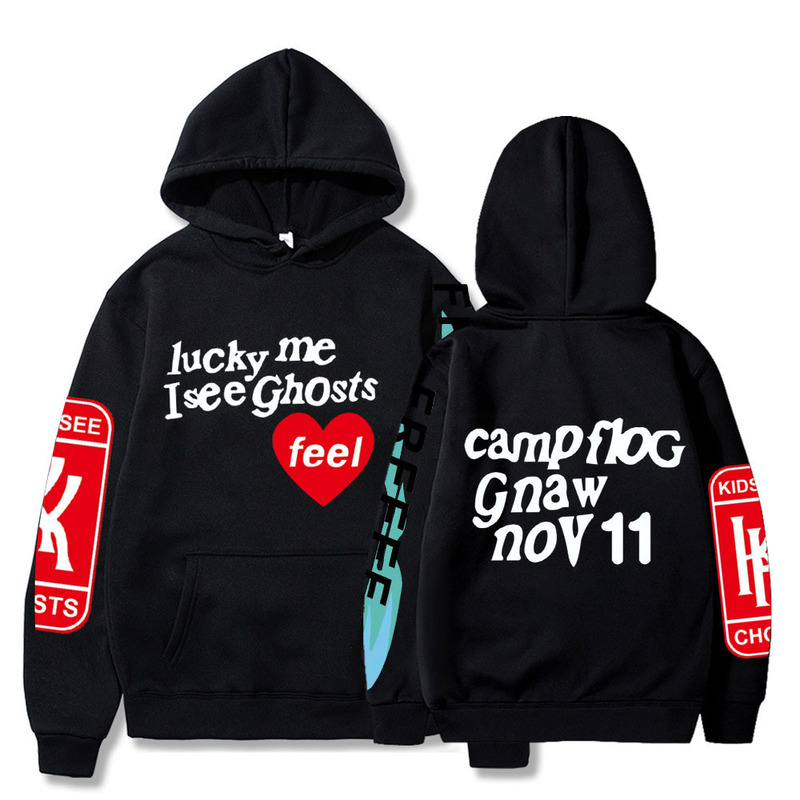 KANYE WEST KANYE album KIDS SEE GHOSTS FREEEE HOODIE HOODIE fleece-lined sweater