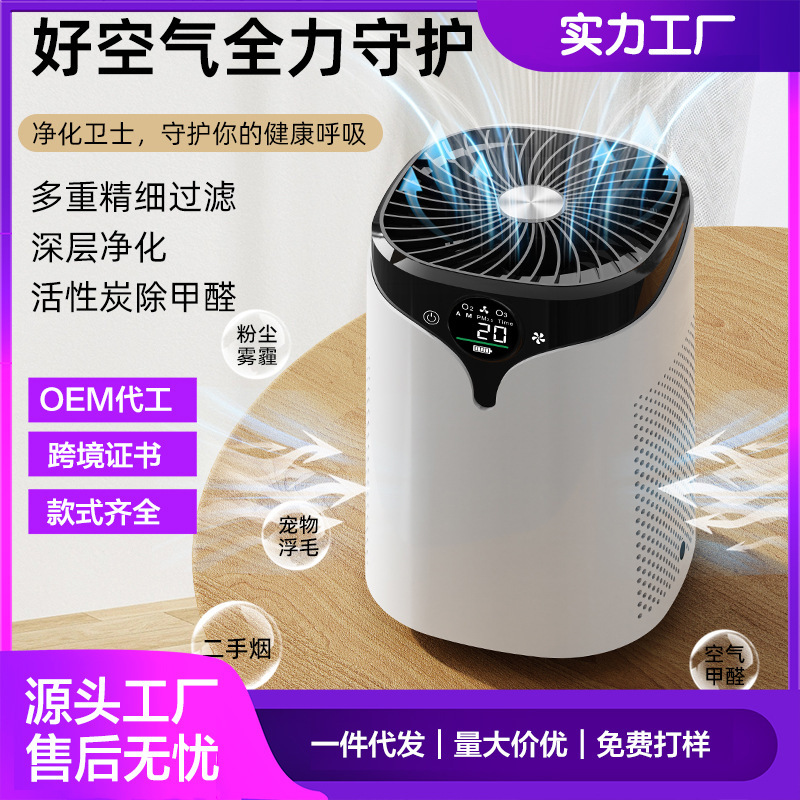 Cross-Border Supply Negative Ion Air Purifier, Pet Hair Suction Air Purifier, Household Formaldehyde Removal Purifier