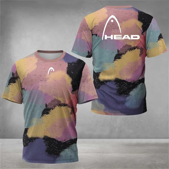 Deportes para hombres malla suelta transpirable manga corta cuello redondo camiseta venta directa de fábrica impresión digital 3D