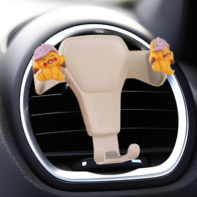 Dibujos animados Pikachu gancho para coche gancho para coche gancho para asiento multifuncional asiento lindo de dibujos animados para niñas