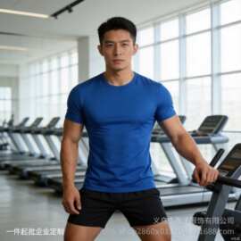 莫代尔夏季速干圆领T恤定制班服团体服装短袖圆领白男士t恤印logo