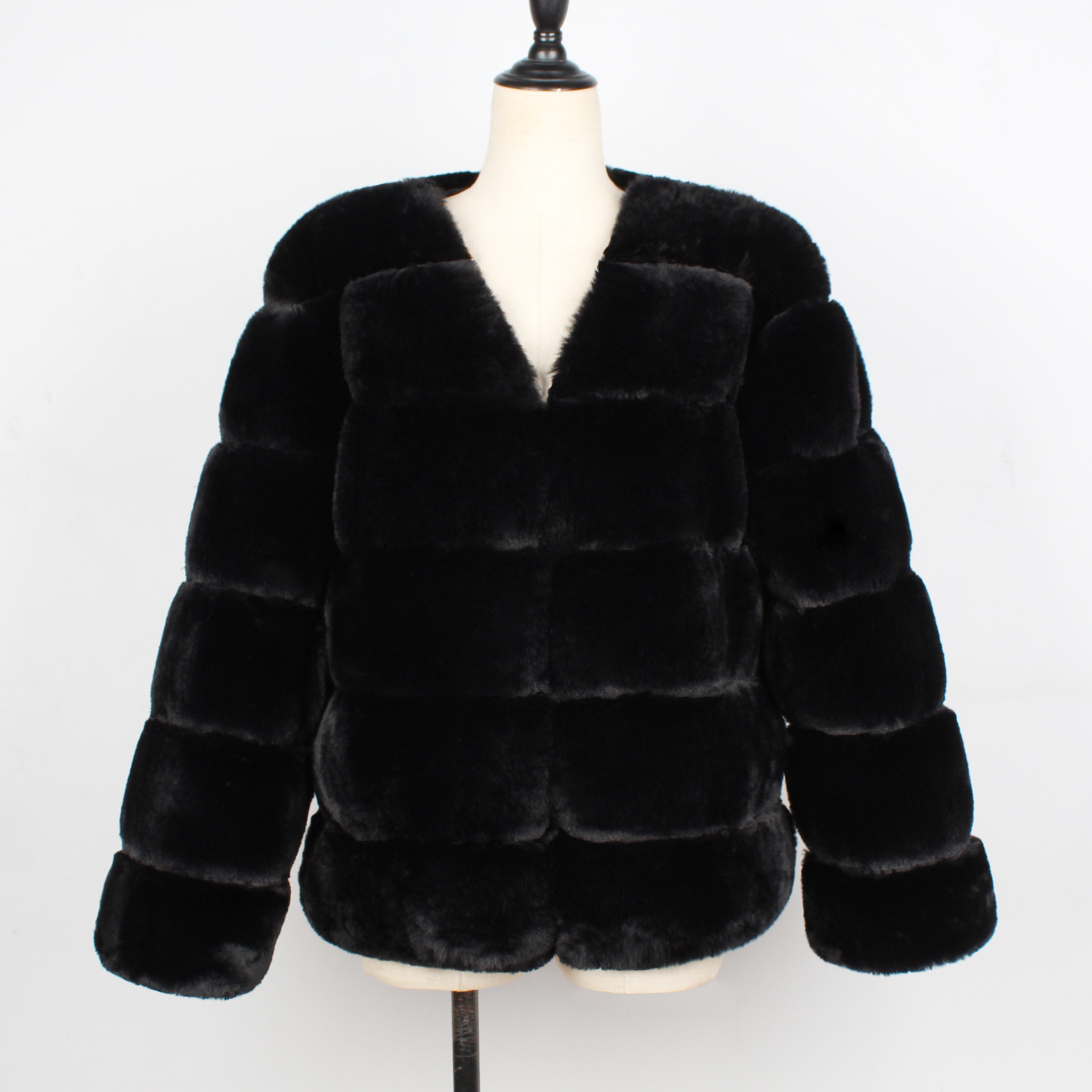 Women's Clothing warm plush coat coat jacket_voghion.com