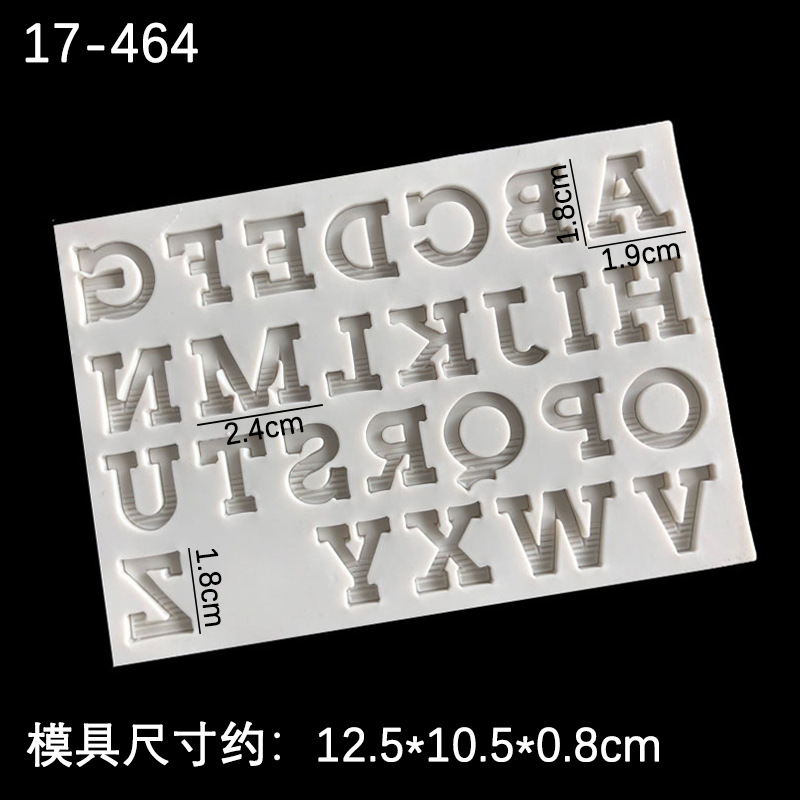 26 letras inglesas tamaño molde de silicona digital creativo hornear decoración arcilla epoxi cerámica suave image 12