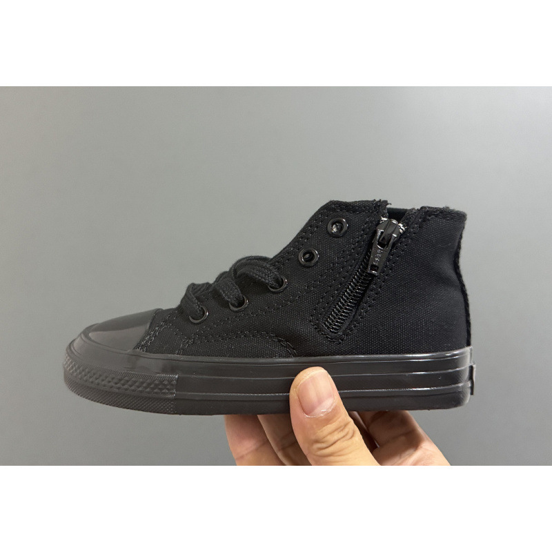 E3363 KuangW high-top side-zip children's casual shoes
