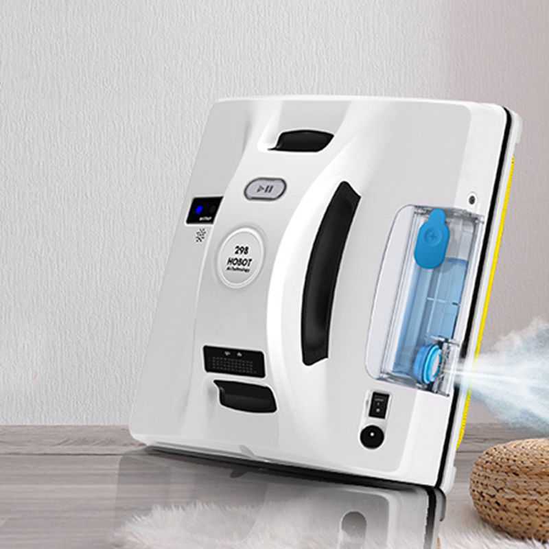Bo Niu 298 Automatic Water-Spraying Window Cleaning Robot for Home Use, Intelligent Glass Cleaner with Automatic Water Spray for Cleaning High-Rise Windows