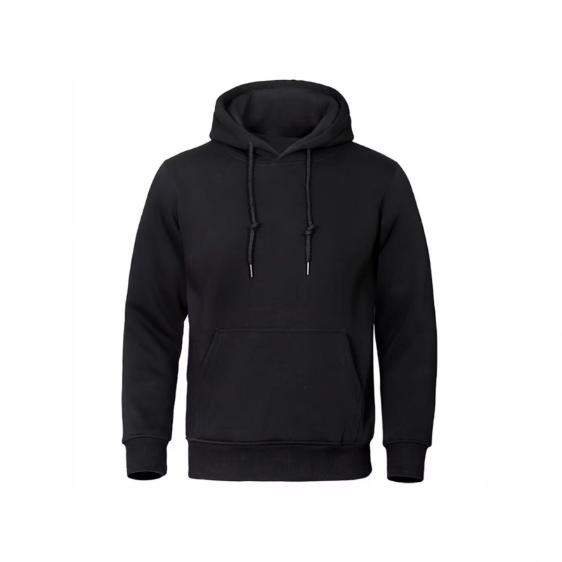 New Cross-Border Loose Casual Solid Color Hooded Fashion Pullover Sweatshirt Sports Sweatshirt Spring Fleece for Men and Women