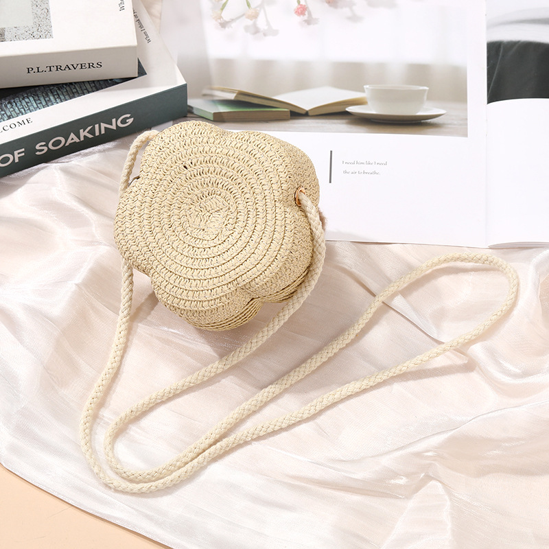64g Weight Weave Fashion Element Zipper Closure Type Single Shoulder Strap Strap Type Straw Bag Bags Type Casual, Holiday Occasion Straw Material Animal, Cartoon Pattern Spring&Summer Season Kid'S Gender Cute Style Round, Heart-shaped Shape Kid'S Straw Animal Cartoon Cute Weave Round Heart-shaped Zipper Straw Bag 23