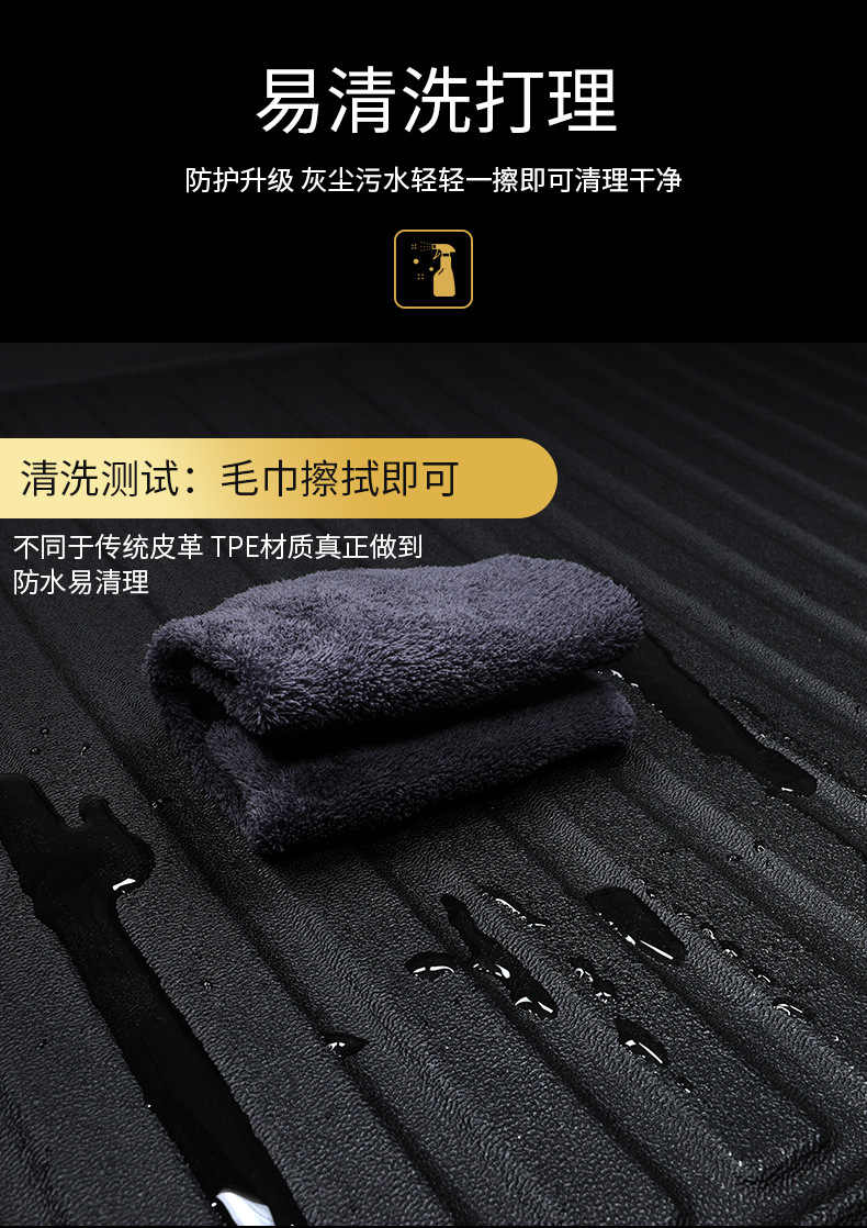 Tpe Car-Specific Trunk Mat 2024 Model 2025 Car High-Sided Waterproof Trunk Mat 22 Model 23 Accessories