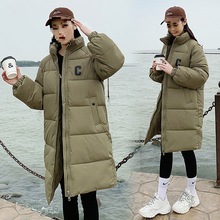 黑色加厚大学生女新款棉服冬季女中款棉服