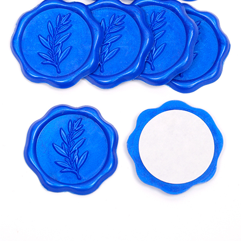 Fabricantes de etiquetas de cera de pintura al por mayor etiquetas de cera sobre sellado pegatinas de sello de pintura de fuego pegatinas de exportación transfronteriza serie de flores y plantas