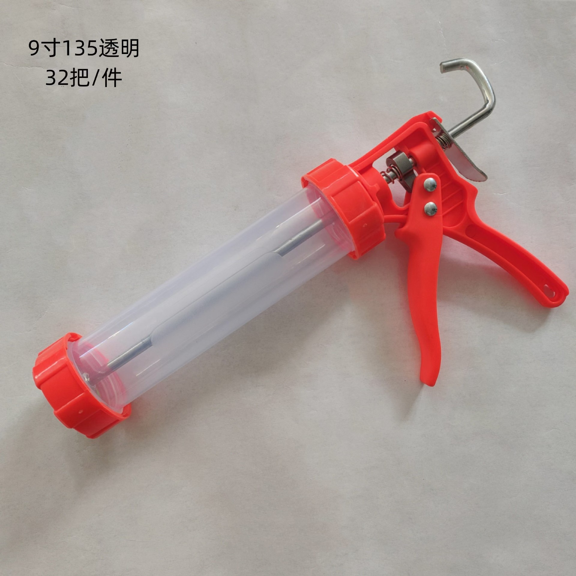 手动9寸结构胶枪批发300ml胶枪塑料透明软胶枪PP挤胶枪