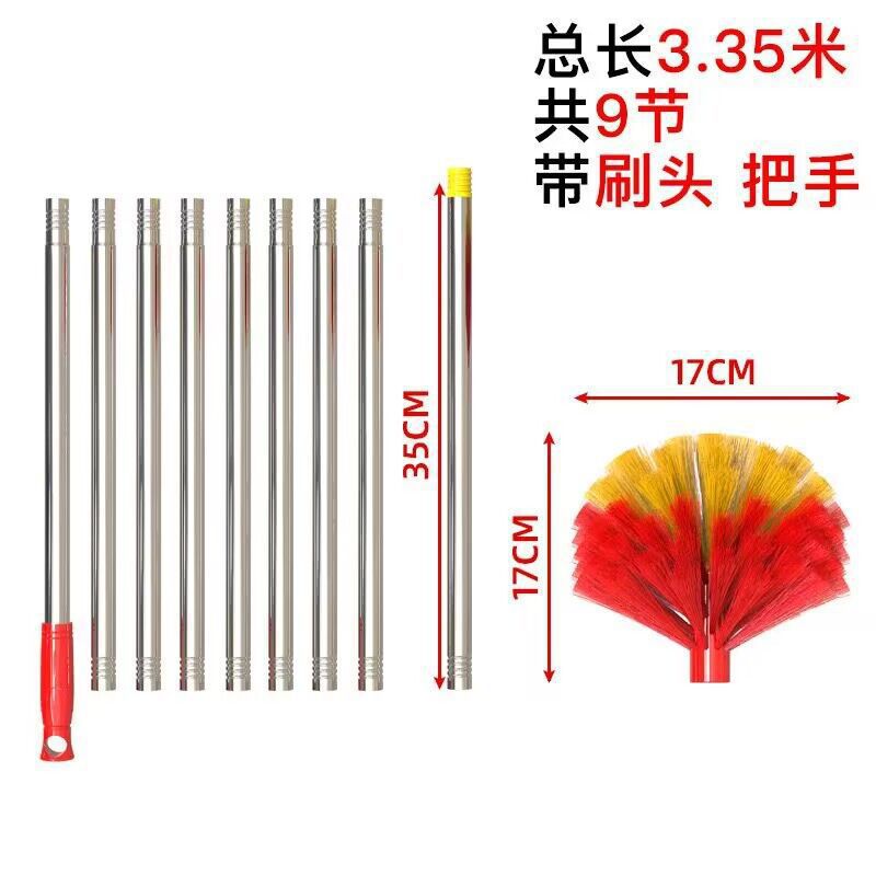 La limpieza de techo de la araña doméstica, la limpieza de techo de la araña doméstica, la eliminación de polvo de alto nivel