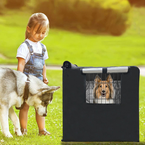 Cross-border pet Oxford cloth waterproof dog cage cover protective thick warm cover summer mosquito and flying insect shield