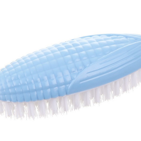 Forma de maní maíz creativo cepillo de lavandería cepillo de zapatos de color cepillo de limpieza del hogar plástico suave pelo pequeño cepillo