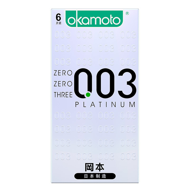 Okamoto003 platino 2 3 6 10 condones Meituan artículos sexuales para adultos al por mayor image 4