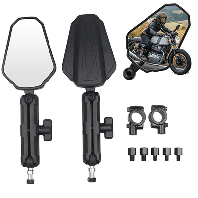 Motorcycle Rearview Mirror Suitable for Saike Long Rx Universal Dl250 Off-Road Adv Motorcycle Folding Modified Reflector