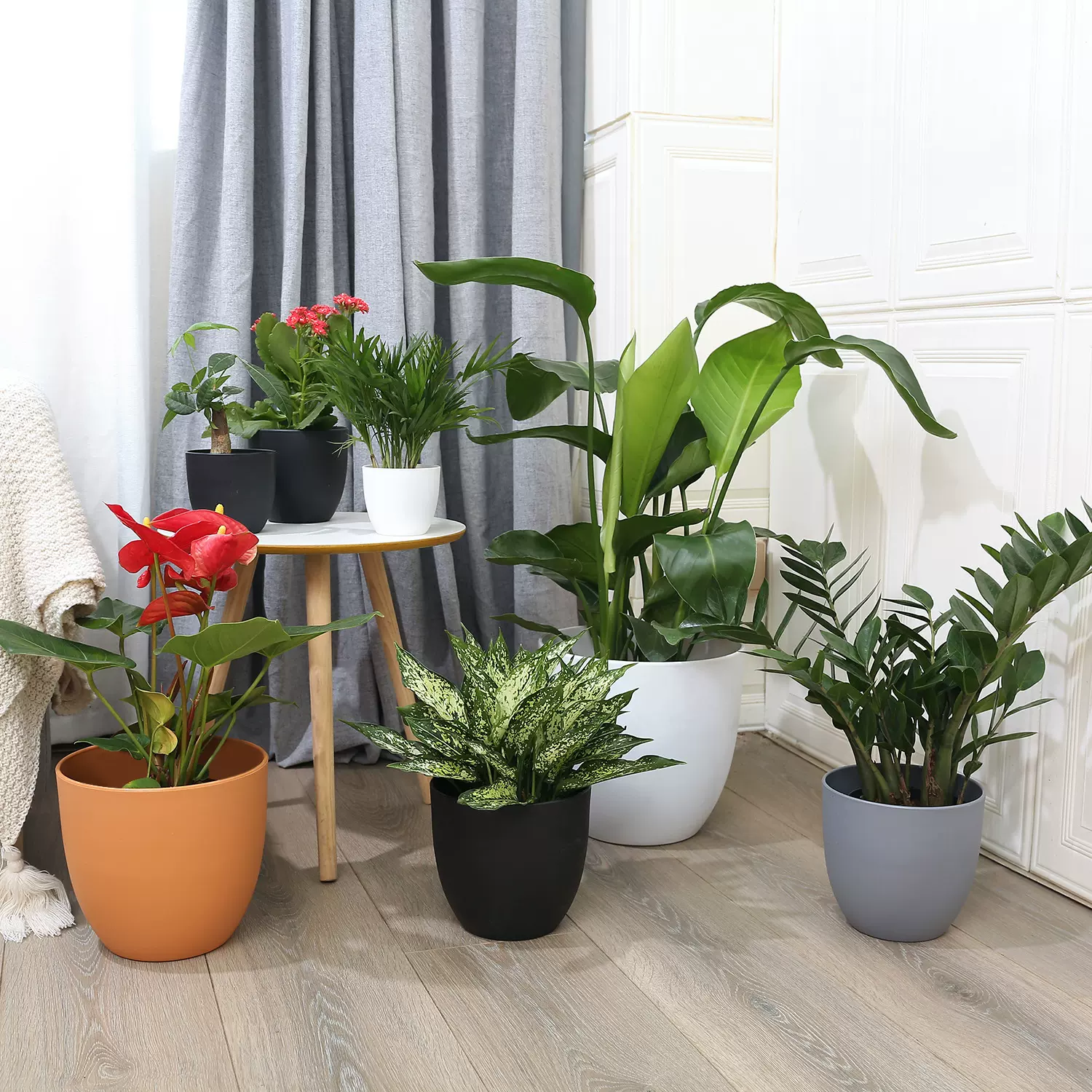 塑料花盆厂家批发圆形多肉盆种植盆园艺plastic flower pot大口径