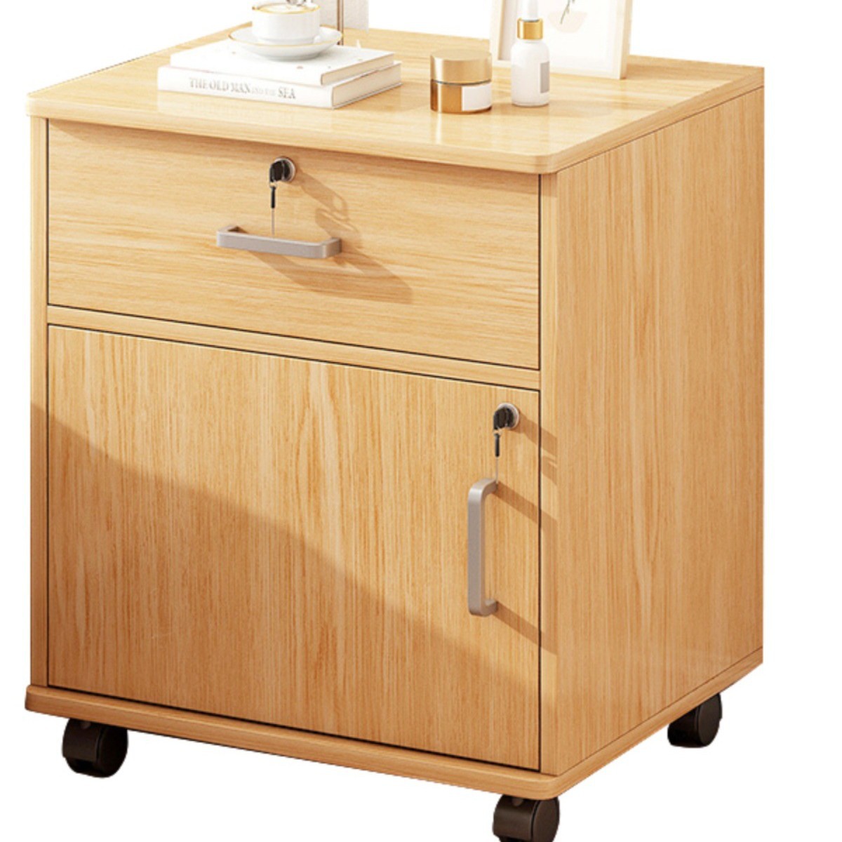 gabinete de escritorio gabinete de archivos de oficina gabinete de almacenamiento gabinete de cajón de madera con cerradura gabinete bajo gabinete de almacenamiento