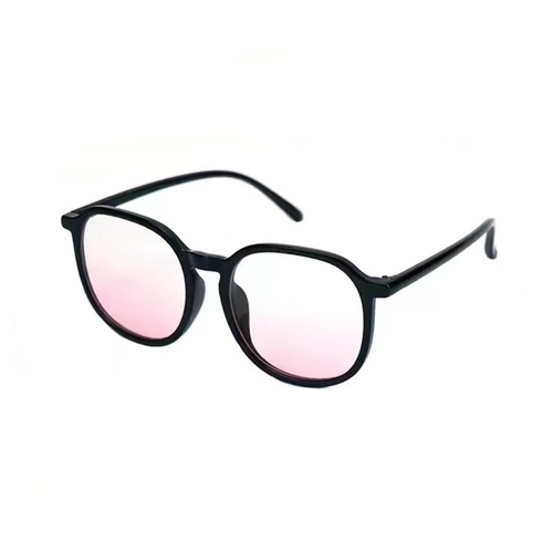  New Xiaohongshu Blush Sunglasses Korean Style Black Frame Big Face No Makeup Ins Sunglasses Large Frame Sunglasses