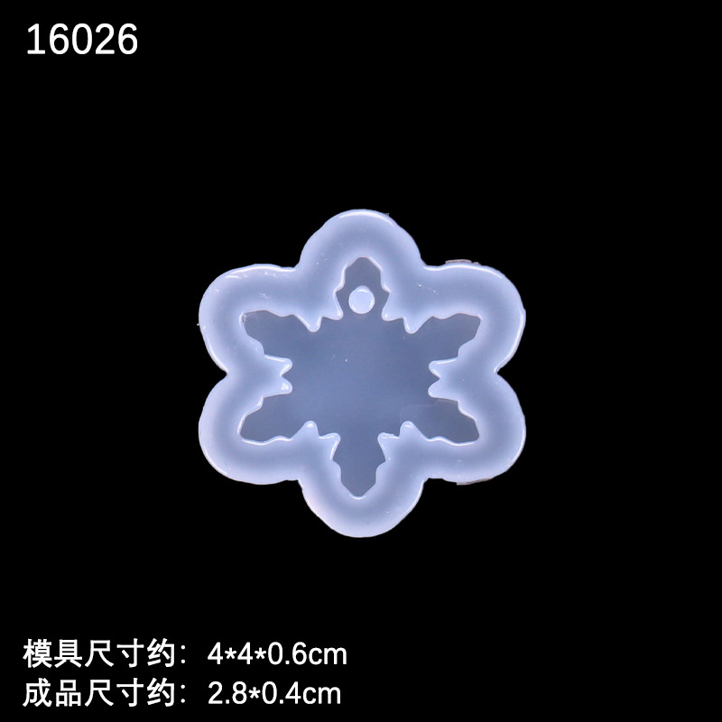 Árbol de Navidad muñeco de nieve espejo epoxi molde de silicona DIY accesorios para teléfonos móviles colgante copo de nieve ELK molde epoxi en stock