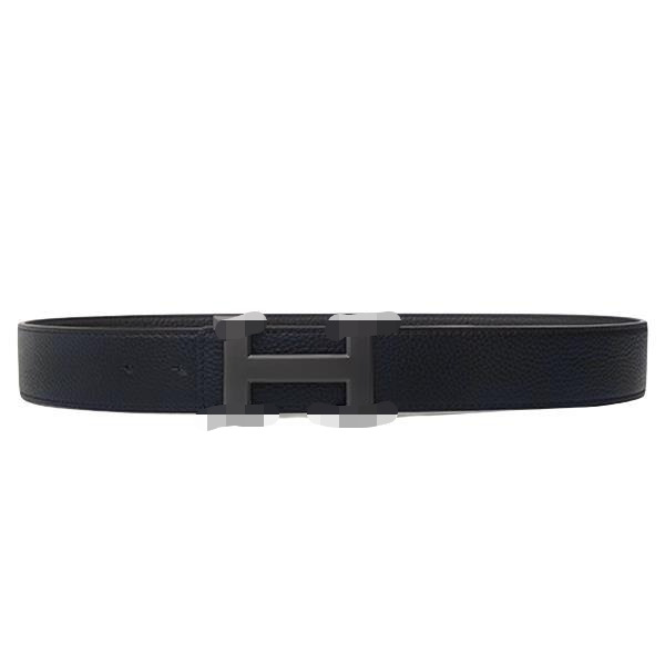 Aima H-Buckle Men's Leather Belt, Genuine First-Layer Cowhide, High-End Men's Belt, Youth I-Shaped Buckle Belt