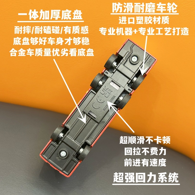 (2개) 홍콩 오픈탑 관광버스 선셋 스피더 시뮬레이션 카 모델 어린이 장난감 기념품 합금 카 모델