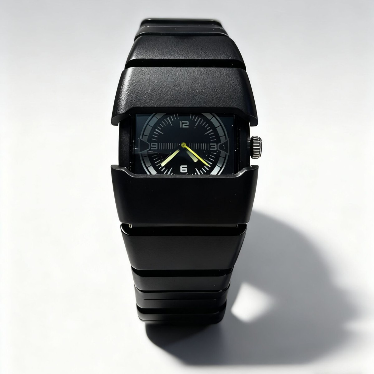 Retro waterproof square watch
