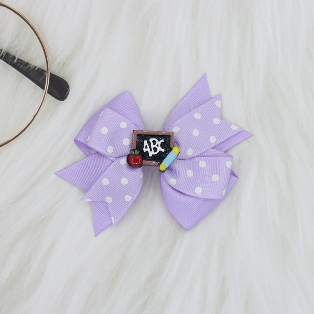 12g Weight Hair Clip Hair Accessories Type 1 Piece Quantity Holiday, Daily Occasion Solid Color Pattern Girl'S Gender Ribbon Design Simple Style Style Girl'S Simple Style Solid Color Cloth Ribbon Hair Clip 3
