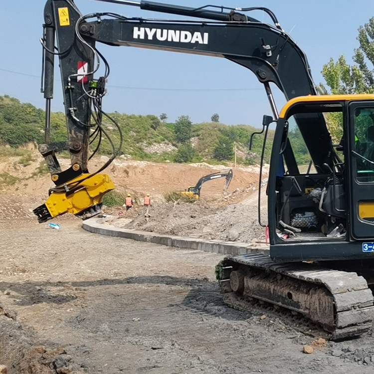 挖掘机河道高频打桩机 围栏水泥木桩打桩锤 光伏钢管植桩机振动锤