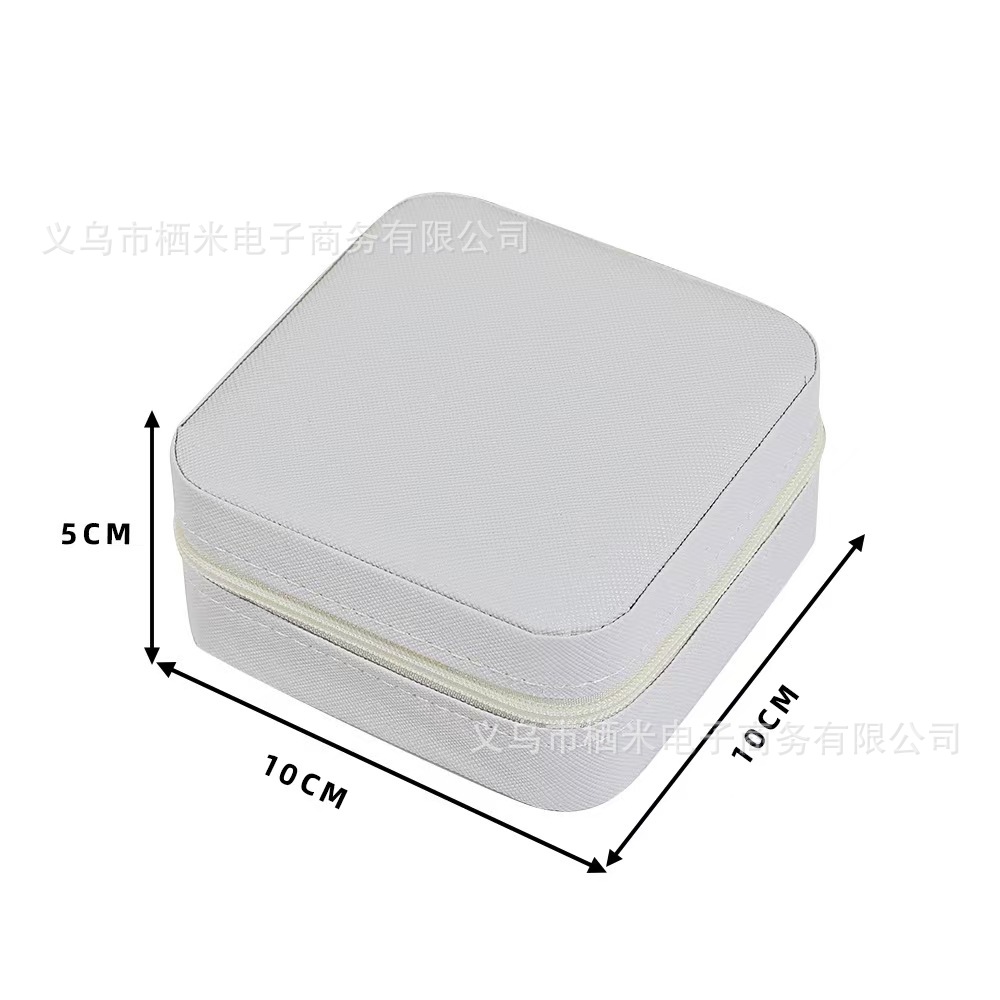 Schmuckbox Aufbewahrungsbox tragbar für Ohrstecker Ohrringe Armschmuck Halskette Ring kleine elegante Mini-Box Neumodell