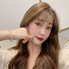 Asymmetrical bracelet from pearl, brand fashionable jewelry, Japanese and Korean, simple and elegant design, internet celebrity