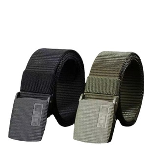Factory direct zinc alloy Buckle Head military fan nylon Inner Belt Sports tactical outdoor leisure canvas pants belt
