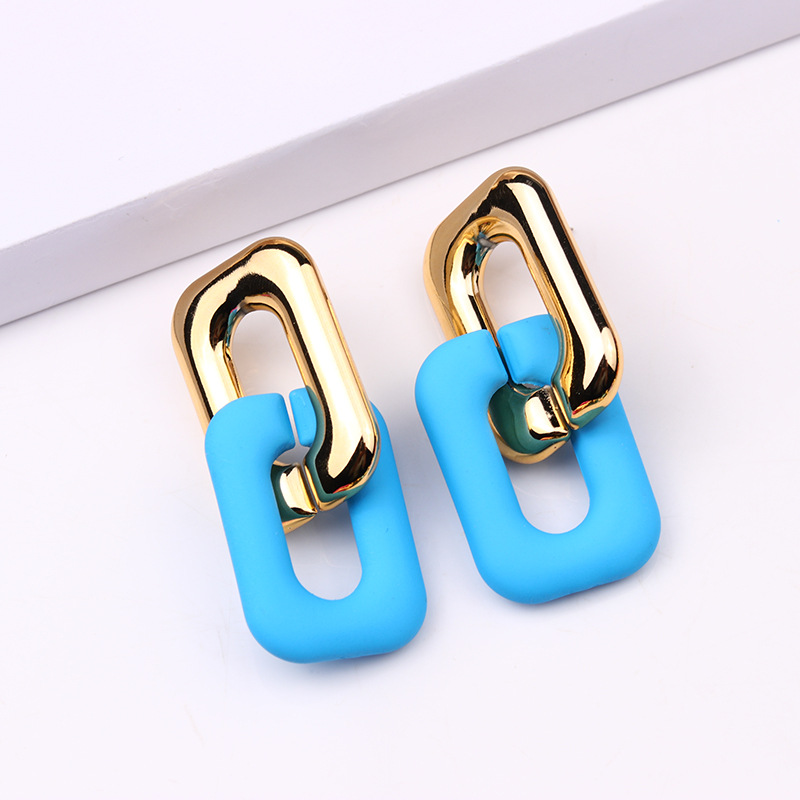 Fashion Geometric Arylic Stoving Varnish Unisex Drop Earrings 1 Pair display picture 11