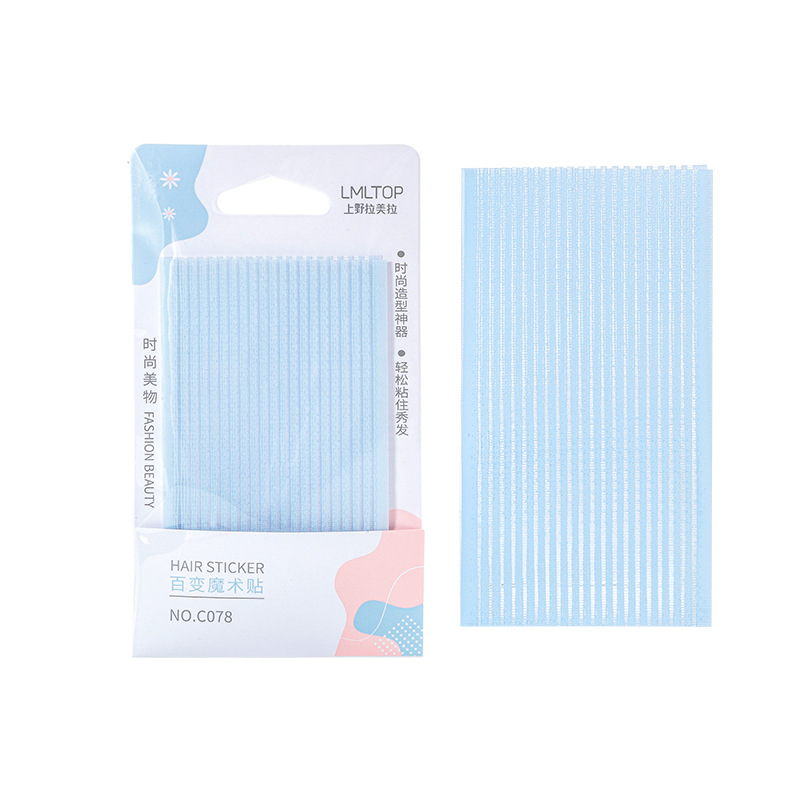 LMLTOP Juego de 2 piezas de pegatinas para flequillo, herramienta mágica para flequillo, pinza para flequillo, herramienta de peluquería C078