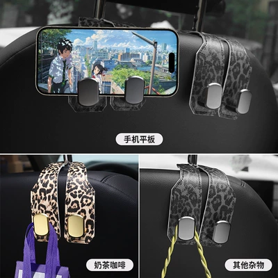 backpacks and bags in the car, Car hanging