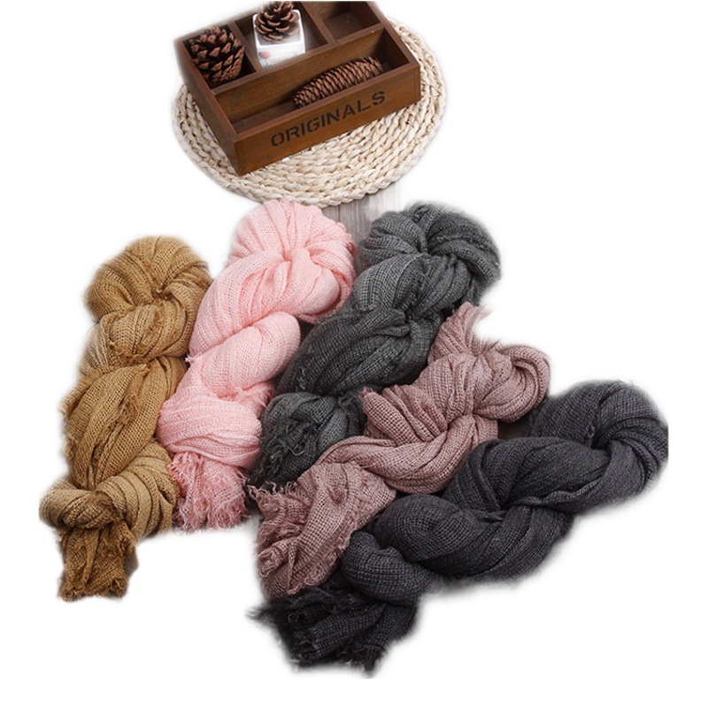 Cross-border in stock Cotton and Linen Scarf Women's Autumn and Winter New Mori Women's Artistic Woven Ethnic Style Tassel Scarf Shawl