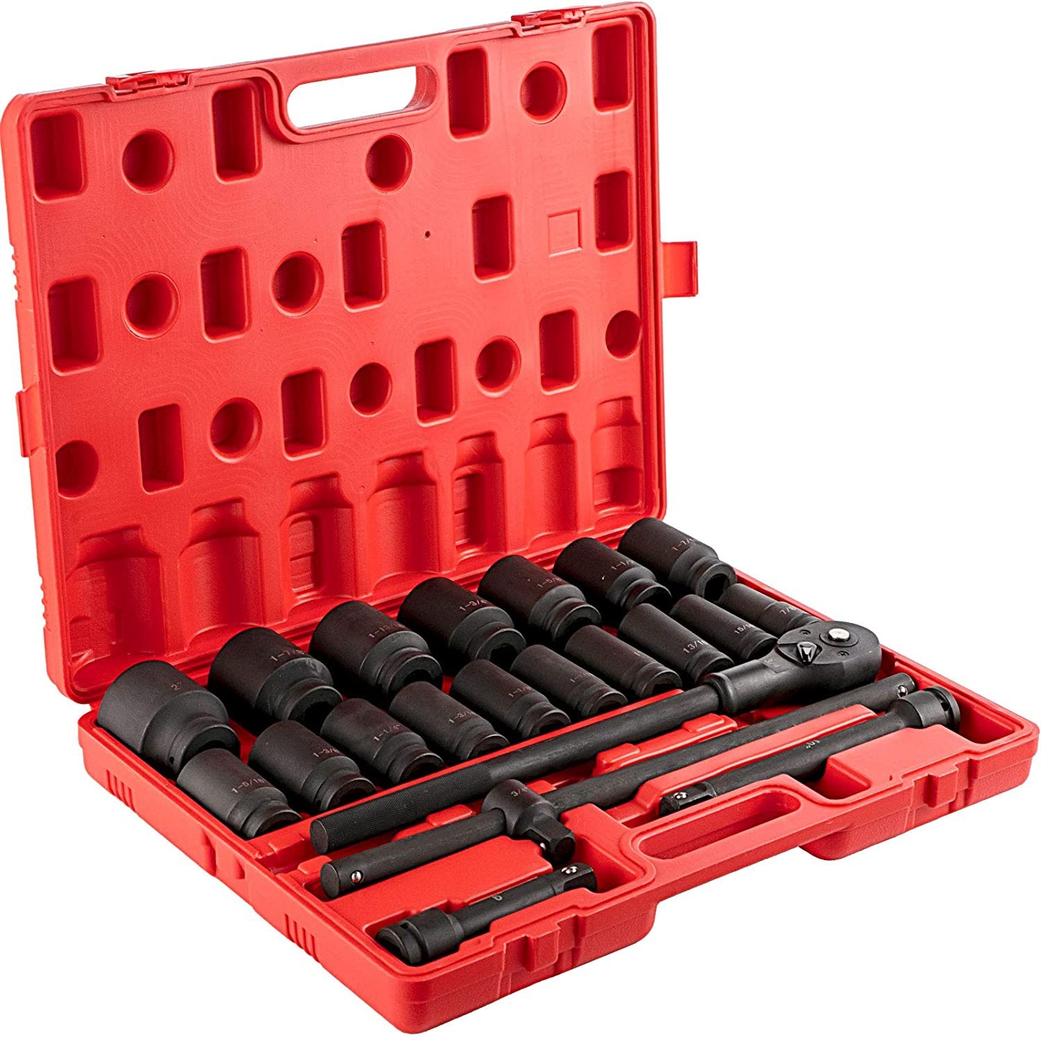 22件套3/4in英制重型气动长套筒组套 3/4寸风动冲击套筒套装大飞