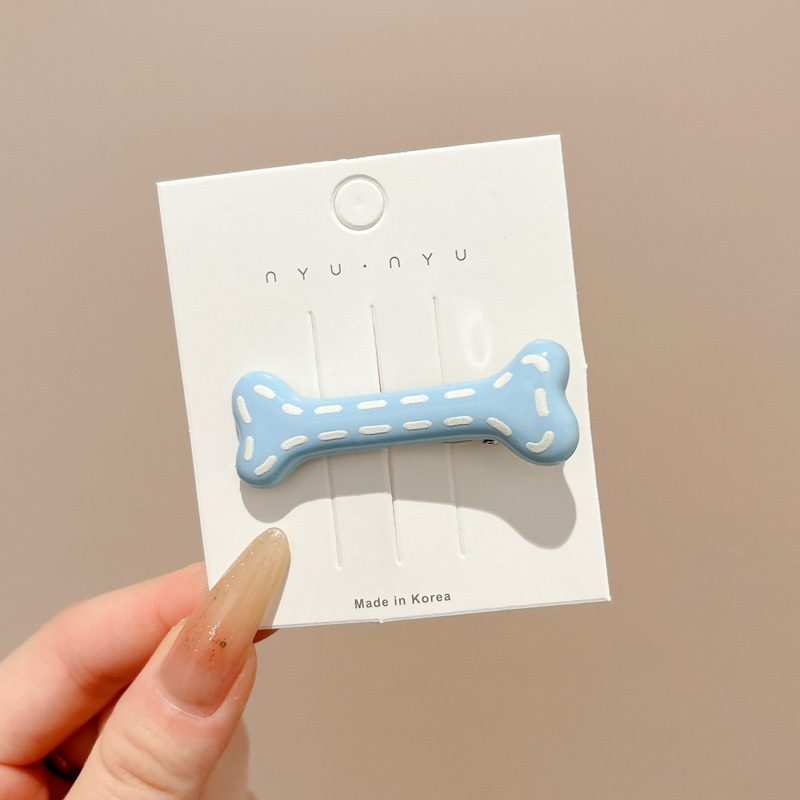 1 # 크림블루본머리핀 약 5.5cm