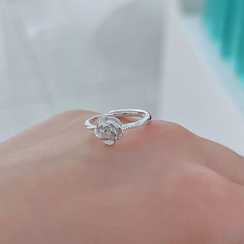镀金活口小香风简约女款花朵戒满天星流星雨条戒活口羽毛男女戒指|undefined