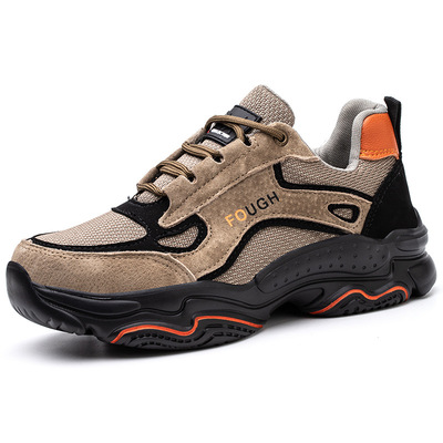 Cross border protective shoes Anti smashing puncture Four seasons light comfortable Work shoes Baotou Steel protect Safety shoes