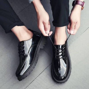 New Business Formal Leather Shoes for Men, Casual Wedding Groom, British Style, Height-Increasing, Summer Breathable, Young Round-Toe Men's Shoes
