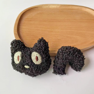 Plush Black Cat Bunny Children's Clothes Hair Band Accessories Headband Decoration Accessories Hat Baby Hat Shoes Slippers