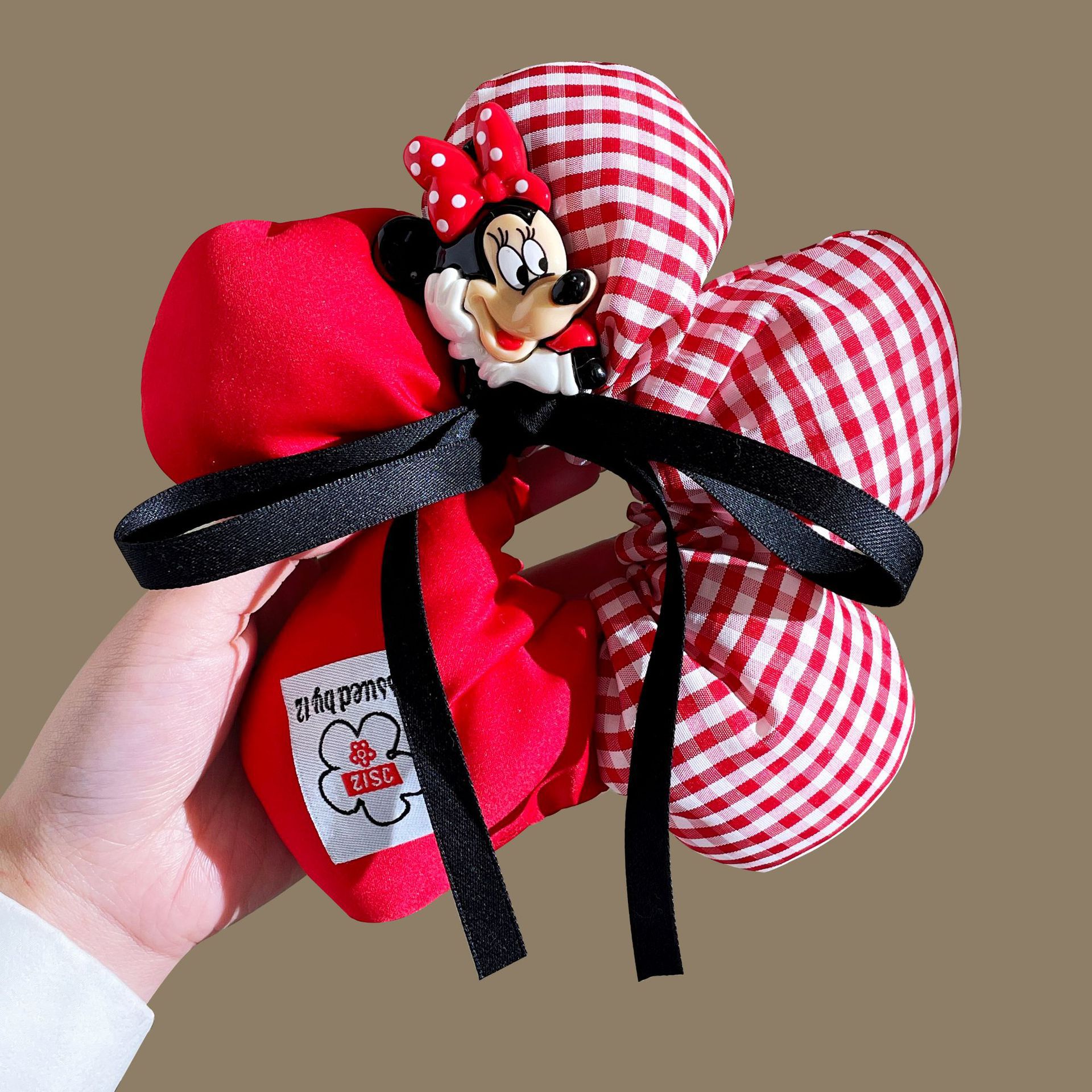 Mickey culo, lunares, flores, círculos para el cabello del intestino grueso, linda cabeza de bola, cabello de placa de dibujos animados, tocado de sentido avanzado, cuerda para la cabeza de felpa