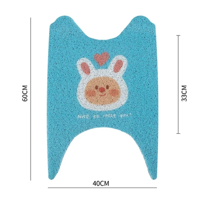 Vehicle Waterproof Foot Mat, Avtomobil döşəmə paspasları - blue-rabbit-need-to-be-cut-by-yourself-4060cm-custom-cut-short-electric-motorcycle