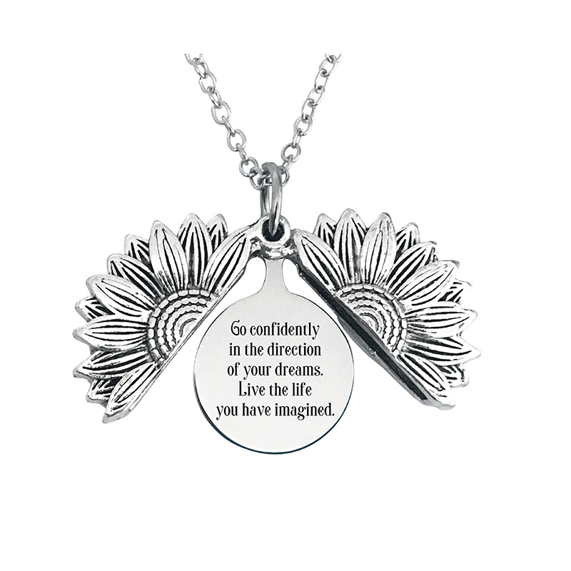 1 Pièce Rétro Lettre Fleur Métal Placage Unisexe Pendentif display picture 30