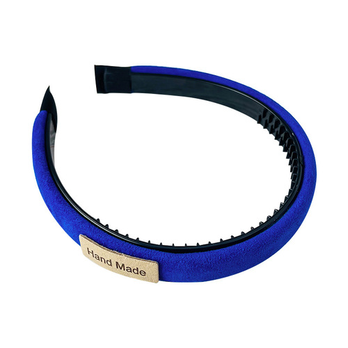 Klein Blue Fleece Hairband for Women | Autumn/Winter Padded Hair Tie | Versatile Outdoor Headband | Elevate Your Look with This High-End Wash Face Hair Clip